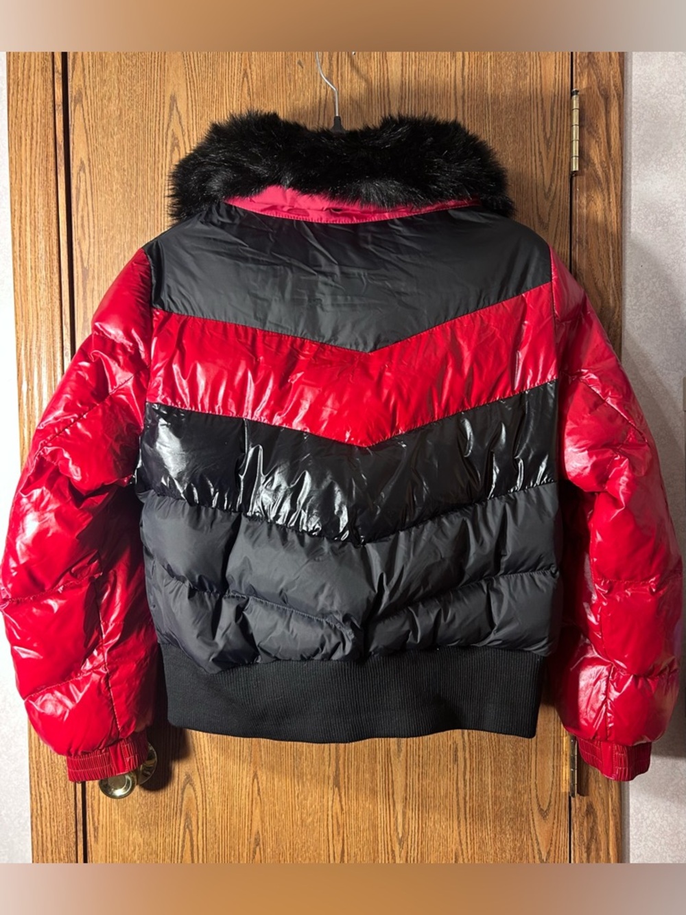 Jordan Craig Nylon Puffer Coat w/ Faux Fur Trim - Picture 5 of 5